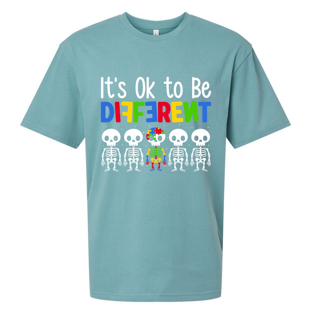 Neurodiversity Autism Awareness ItS Ok To Be Different Gift Sueded Cloud Jersey T-Shirt