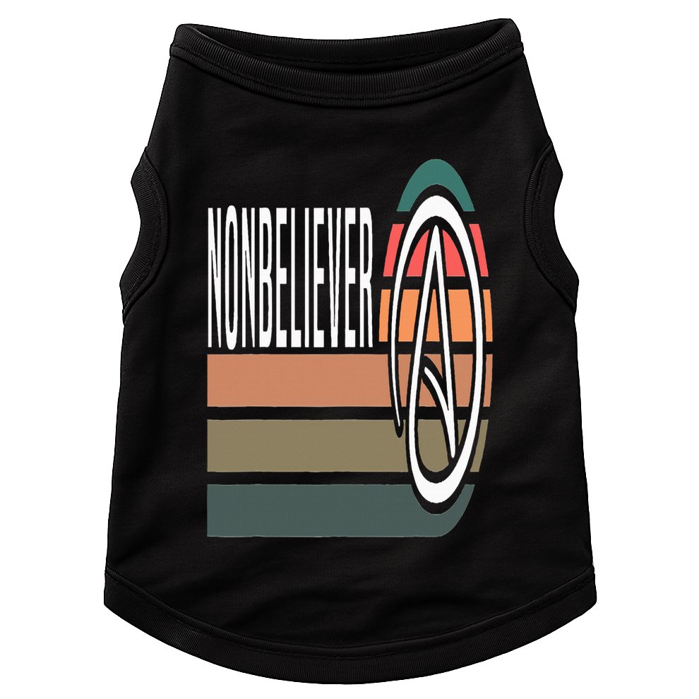 Nonbeliever AntiReligion Agnostic Blackcraft Atheist Doggie Tank