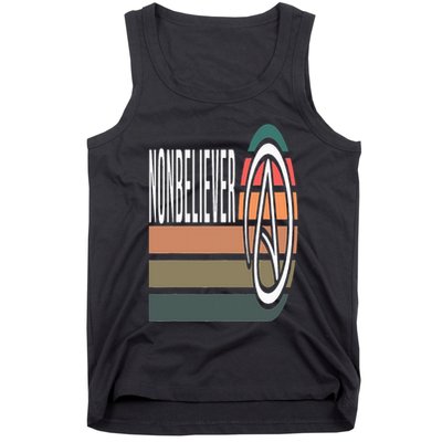 Nonbeliever AntiReligion Agnostic Blackcraft Atheist Tank Top