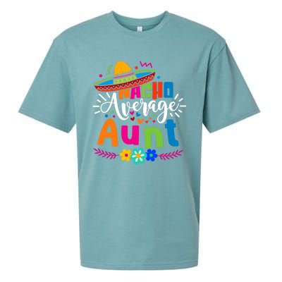 Nacho Average Aunt Auntie Cinco De Mayo Mexican Fiesta Sueded Cloud Jersey T-Shirt