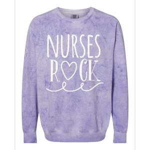 Nurses Are Awesome Nurse Appreciation Day Tee Colorblast Crewneck Sweatshirt