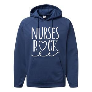 Nurses Are Awesome Nurse Appreciation Day Tee Performance Fleece Hoodie