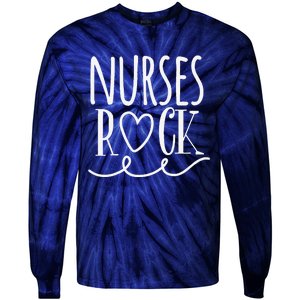 Nurses Are Awesome Nurse Appreciation Day Tee Tie-Dye Long Sleeve Shirt