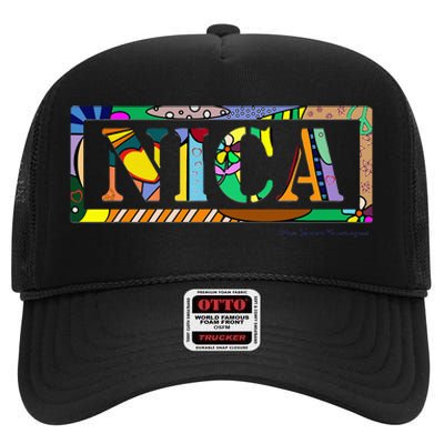 Nica Art Asi Somos Nicaragua High Crown Mesh Back Trucker Hat