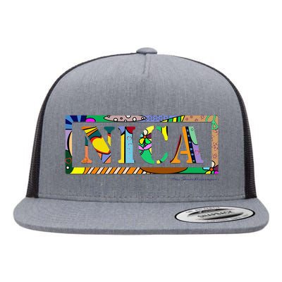 Nica Art Asi Somos Nicaragua Flat Bill Trucker Hat