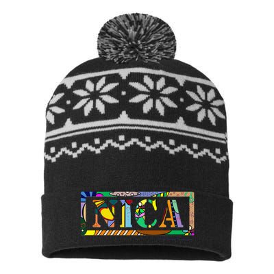 Nica Art Asi Somos Nicaragua USA-Made Snowflake Beanie