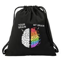 Neurodivergent ADHD ASD Aspergers Autism Neurodiversity Drawstring Bag