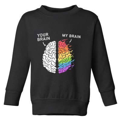 Neurodivergent ADHD ASD Aspergers Autism Neurodiversity Toddler Sweatshirt