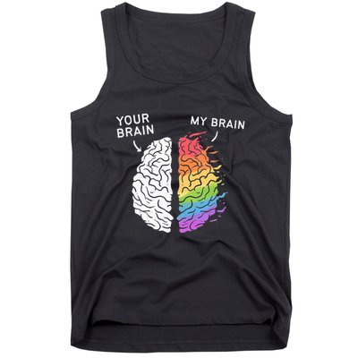Neurodivergent ADHD ASD Aspergers Autism Neurodiversity Tank Top