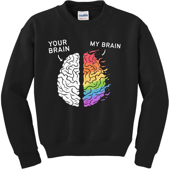 Neurodivergent ADHD ASD Aspergers Autism Neurodiversity Kids Sweatshirt