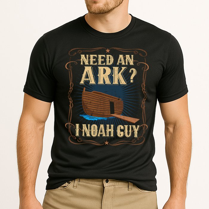 Need An Ark I Noah Guy Funny Christian Humor Bible Pun Boat  Cooling Performance Crew T-Shirt