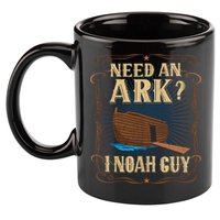 Need An Ark I Noah Guy Funny Christian Humor Bible Pun Boat  11oz C Handle Ceramic Mug