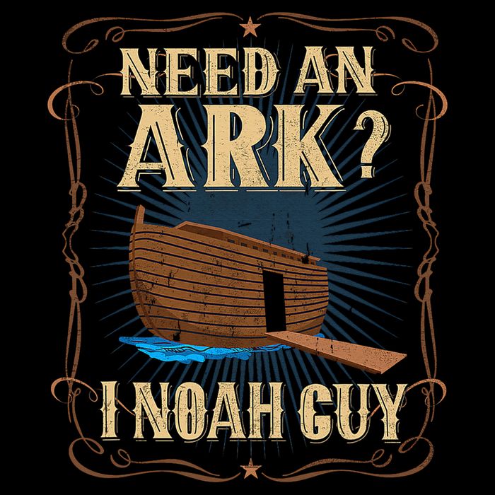 Need An Ark I Noah Guy Funny Christian Humor Bible Pun Boat  Flat Bill Trucker Hat