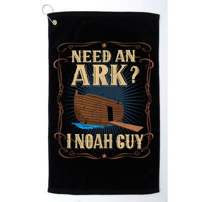 Need An Ark I Noah Guy Funny Christian Humor Bible Pun Boat  Golf Towel