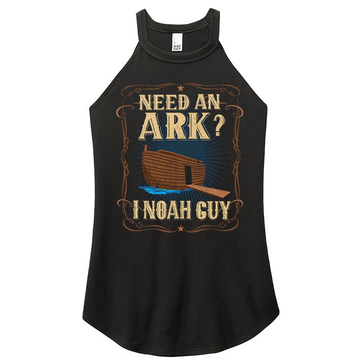 Need An Ark I Noah Guy Funny Christian Humor Bible Pun Boat  Women's Perfect Tri Rocker Tank