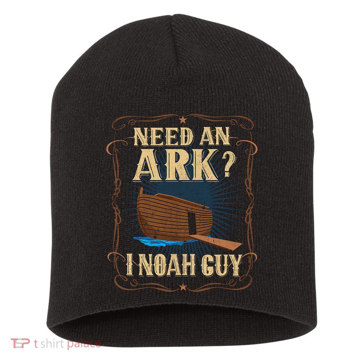 Need An Ark I Noah Guy Funny Christian Humor Bible Pun Boat  Short Acrylic Beanie