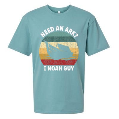 Need An Ark I Noah Guy Christian Pun Sueded Cloud Jersey T-Shirt