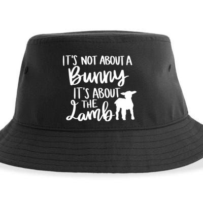 Not About A Bunny It's About The Lamb Sustainable Bucket Hat