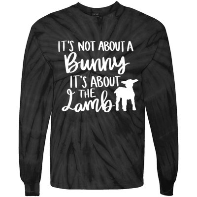 Not About A Bunny It's About The Lamb Tie-Dye Long Sleeve Shirt