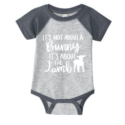 Not About A Bunny It's About The Lamb Infant Baby Jersey Bodysuit