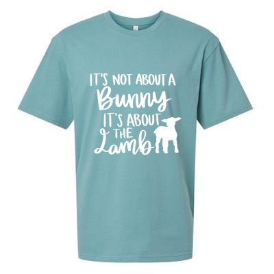Not About A Bunny It's About The Lamb Sueded Cloud Jersey T-Shirt