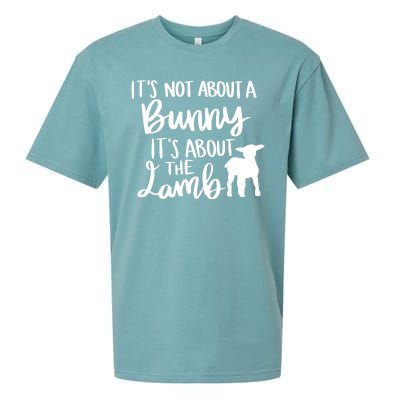 Not About A Bunny It's About The Lamb Sueded Cloud Jersey T-Shirt