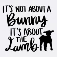 Not About A Bunny It's About The Lamb Garment-Dyed Sweatshirt