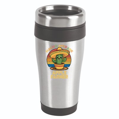 Nacho Average Apple Farmer Mexican Cinco De Mayo Farming 16oz Travel Tumbler