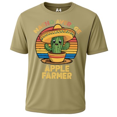 Nacho Average Apple Farmer Mexican Cinco De Mayo Farming Cooling Performance Crew T-Shirt
