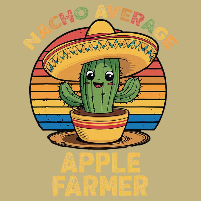 Nacho Average Apple Farmer Mexican Cinco De Mayo Farming Cooling Performance Crew T-Shirt