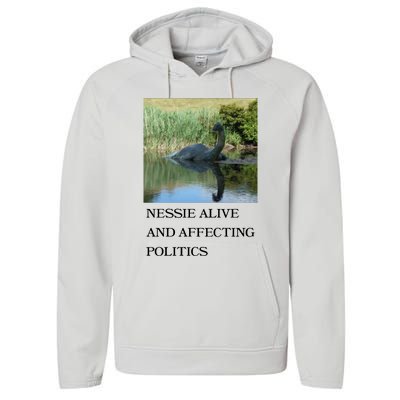 Nessie Alive And Affecting Politics Performance Fleece Hoodie