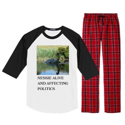 Nessie Alive And Affecting Politics Raglan Sleeve Pajama Set