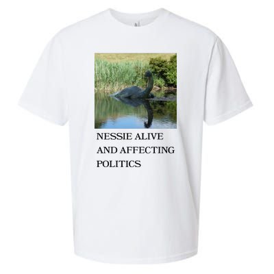 Nessie Alive And Affecting Politics Sueded Cloud Jersey T-Shirt