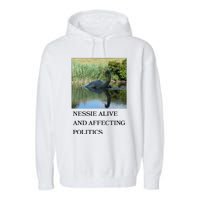 Nessie Alive And Affecting Politics Garment-Dyed Fleece Hoodie