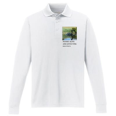 Nessie Alive And Affecting Politics Performance Long Sleeve Polo