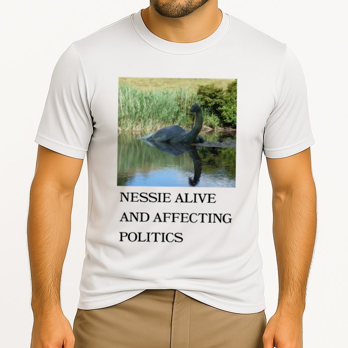 Nessie Alive And Affecting Politics Cooling Performance Crew T-Shirt