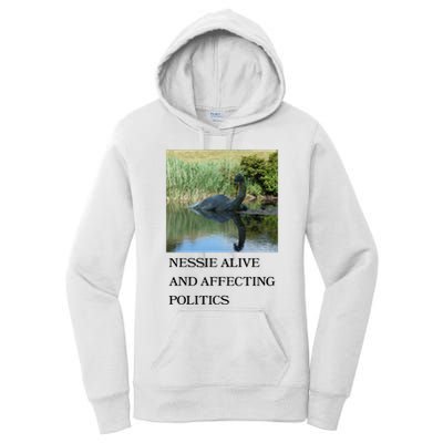 Nessie Alive And Affecting Politics Women's Pullover Hoodie