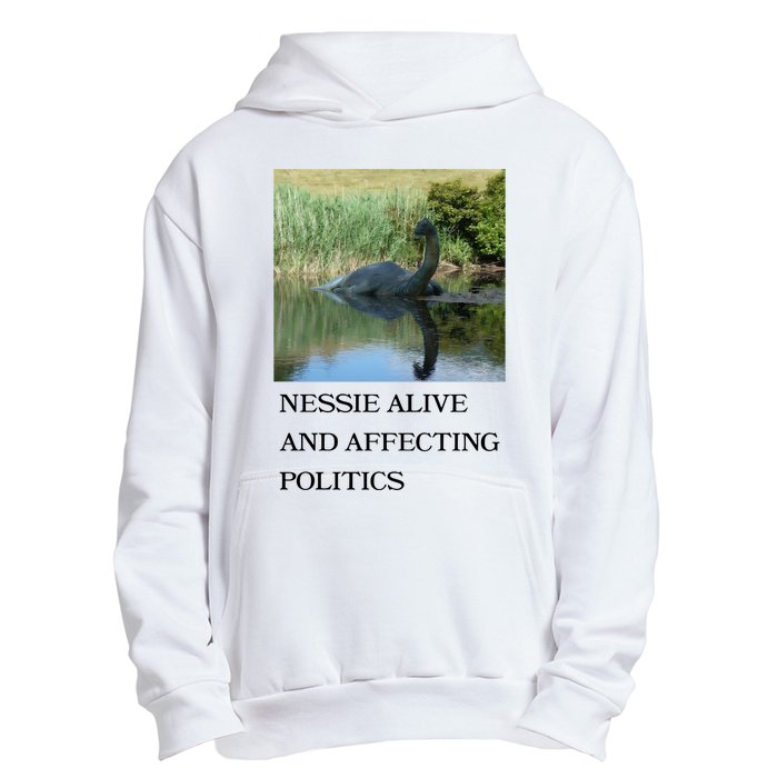 Nessie Alive And Affecting Politics Urban Pullover Hoodie