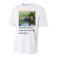 Nessie Alive And Affecting Politics Performance Sprint T-Shirt