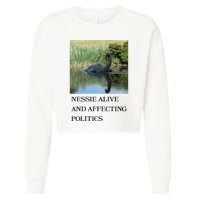 Nessie Alive And Affecting Politics Cropped Pullover Crew