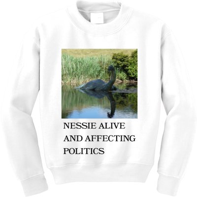 Nessie Alive And Affecting Politics Kids Sweatshirt