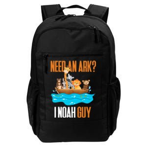 Need An Ark? I Noah Guy Pun Church Gift For Daily Commute Backpack