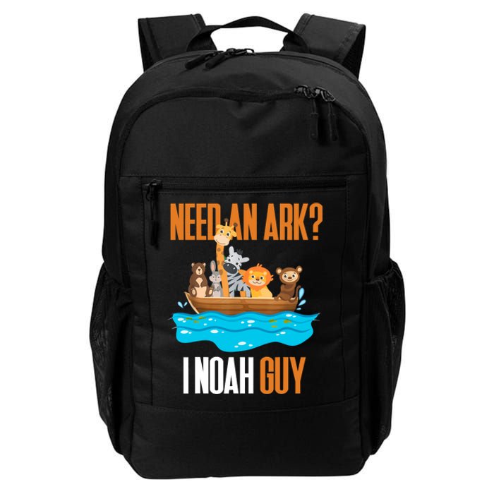 Need An Ark? I Noah Guy Pun Church Gift For Daily Commute Backpack