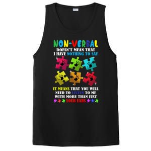 Nonverbal Autism Awareness Neurodiversity Acceptance Gift PosiCharge Competitor Tank