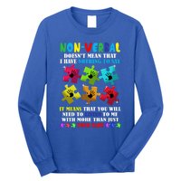 Nonverbal Autism Awareness Neurodiversity Acceptance Gift Long Sleeve Shirt