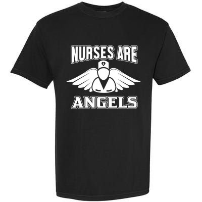 Nurses Are Angels Garment-Dyed Heavyweight T-Shirt