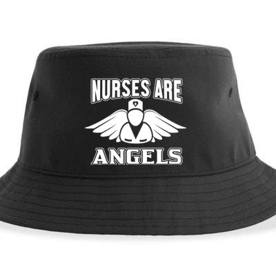 Nurses Are Angels Sustainable Bucket Hat