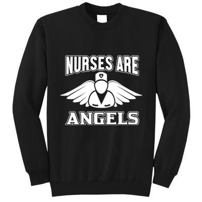Nurses Are Angels Tall Sweatshirt