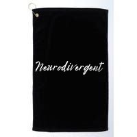 Neurodivergent ADHD Autism Dyslexia BPD Neurodiversity For Neurodiverse Golf Towel