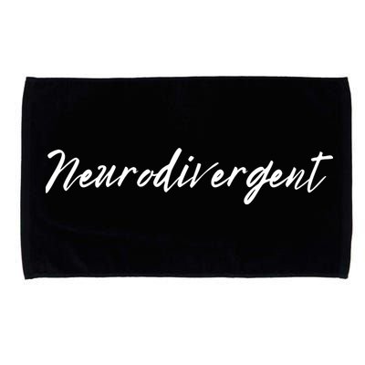 Neurodivergent ADHD Autism Dyslexia BPD Neurodiversity For Neurodiverse Microfiber Hand Towel